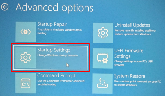  Fix DNS Server Not Responding Error - Open Startup Settings to Change Windows Startup Behavior