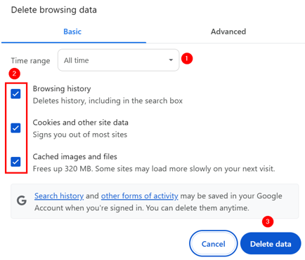 Fix HTTP 429 Too Many Requests Error - Clear Browser Data in Google Chrome