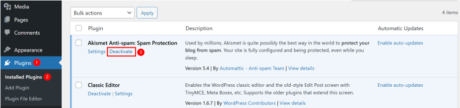 Fix HTTP 429 Too Many Requests Error - Deactivate WordPress Plugin Temporarily