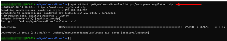 How To Use The Wget Command - Use wget to Download a File to a Specified Directory