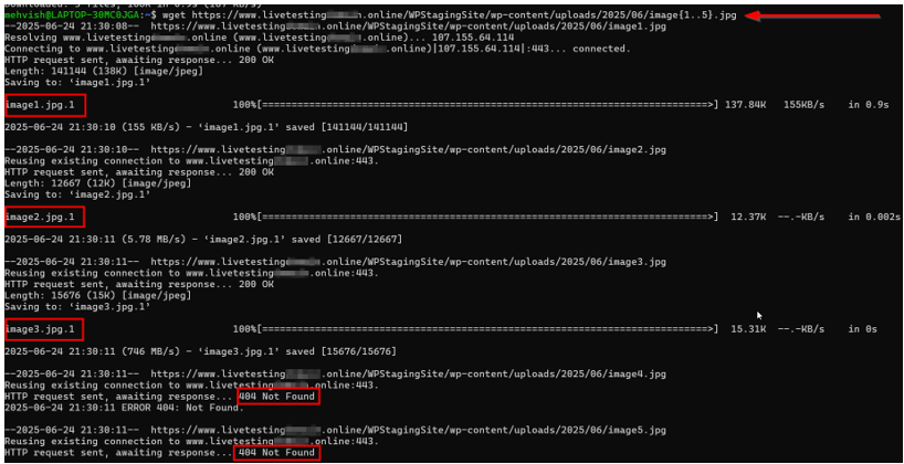 How To Use The Wget Command - Download Numbered Images