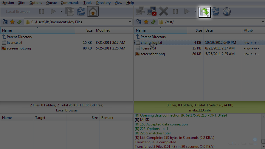 Upload Files Using - Download changelog.txt