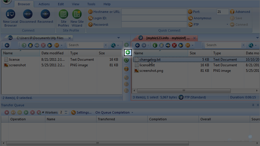 How To Upload File Using FTP Voyager - Download