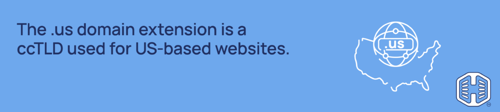 Strip Banner Text - The .us domain extension is a ccTLD used for US-based websites.