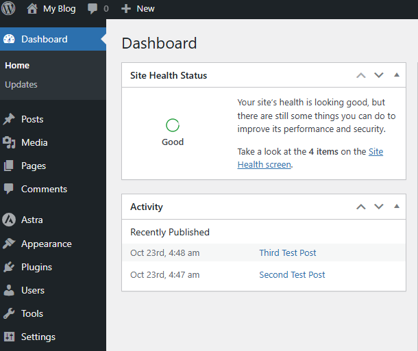 Invite Users To Access A WordPress Blog - WordPress Dashboard