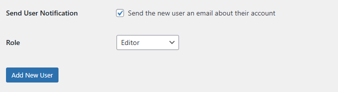 Invite Users To Access A WordPress Blog - Select User Role & Add