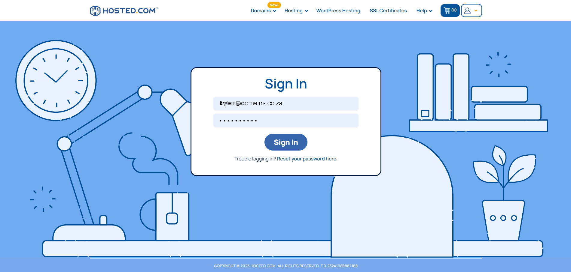 What Is the Username And Password - Click Password Reset