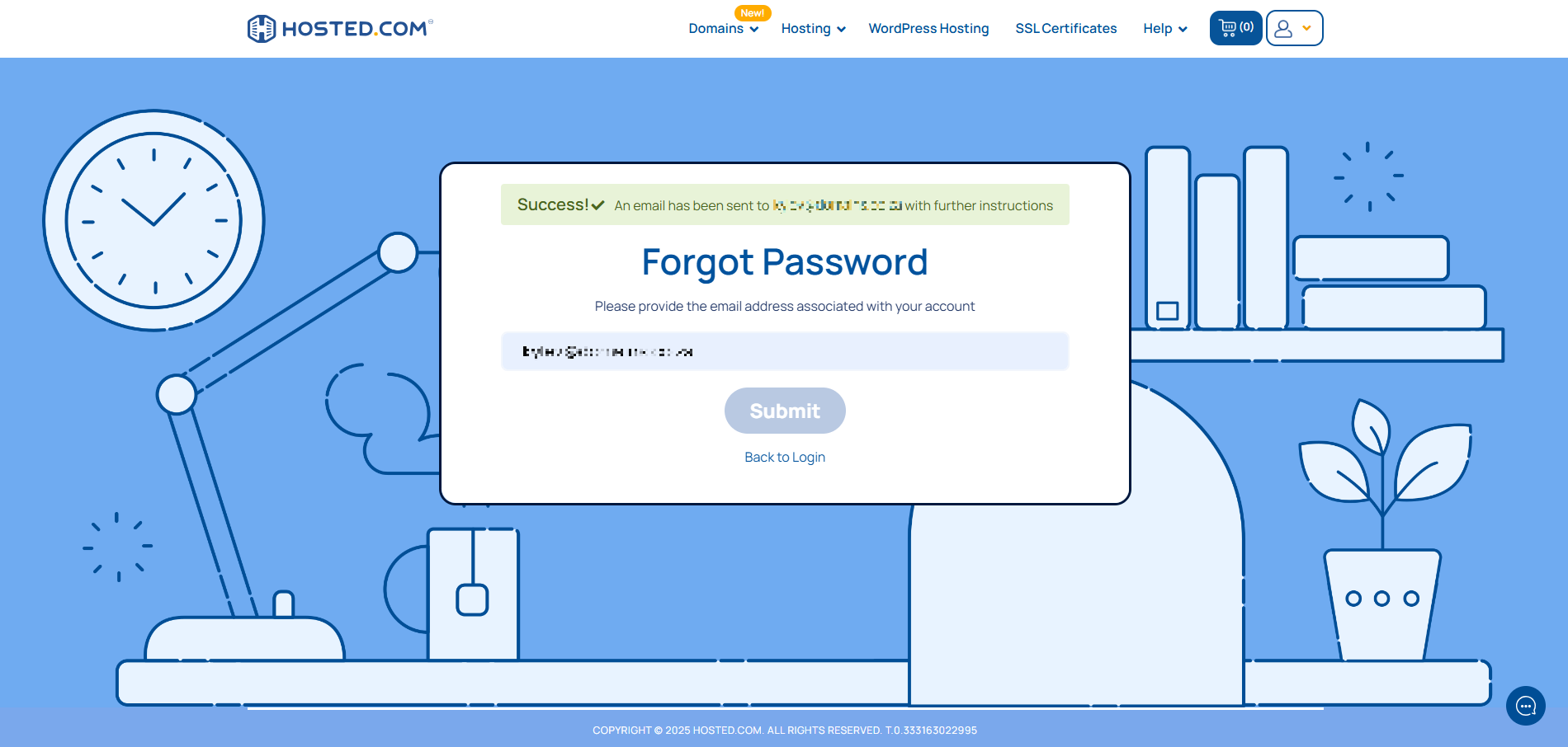 What Is the Username And Password - Password Reset Email Sent