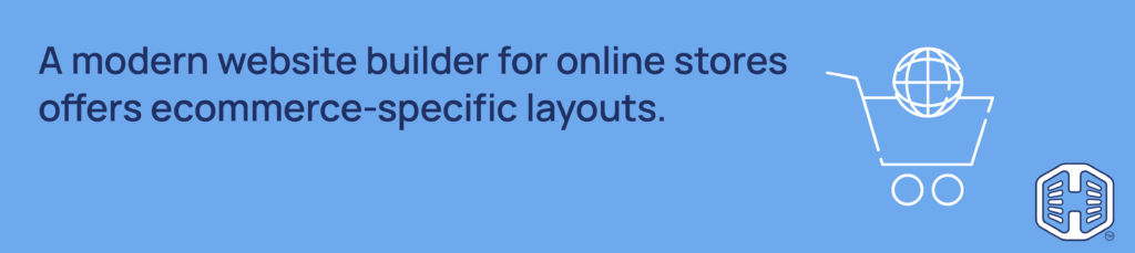Strip Banner Text - A modern website builder for online stores offers ecommerce-specific layouts.