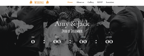 Wedding Template from Hosted.com®'s Website Builder