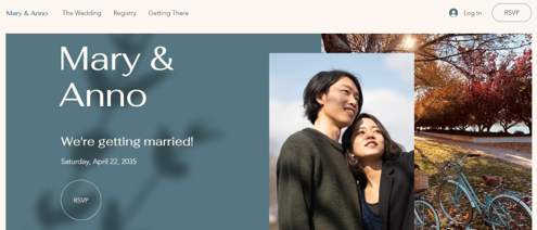 Mary & Anno Template from Wix