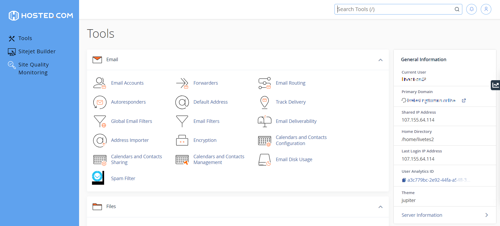 Login in to WordPress via cPanel - cPanel Dashboard