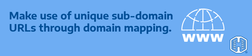 Strip Banner Text - Make Use Of Unique Sub-Domain URLs Through Domain Mapping