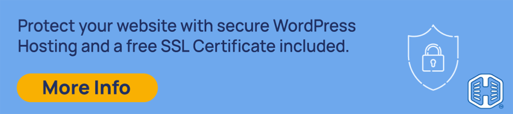 Strip Banner Text - Protect your website with secure WordPress Hosting and a free SSL Certificate included. [More Info]
