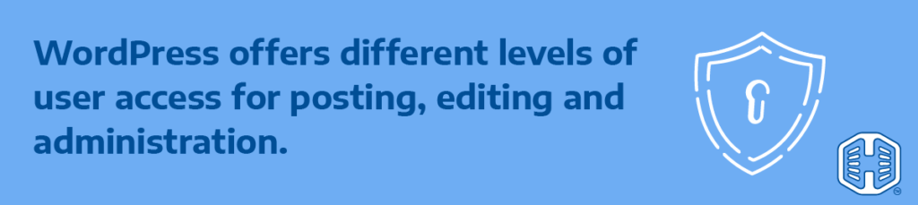 Strip Banner Test - WordPress Offers Different Levels Of User Access For Posting, Editing And Administration