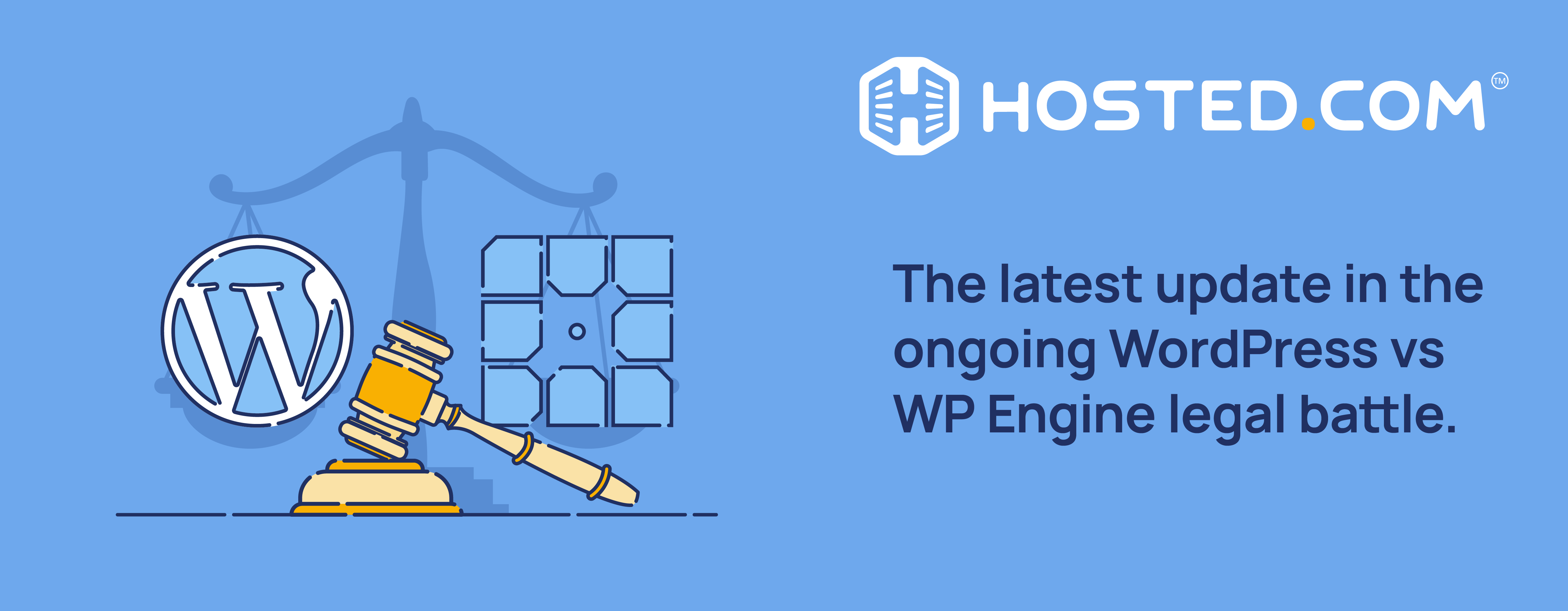 Header Text - The latest update in the ongoing WordPress vs WP Engine legal battle.