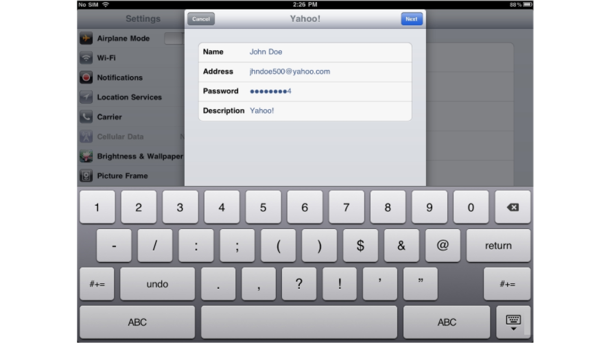 Setup Yahoo Email On iPad - Activate Yahoo Inbox