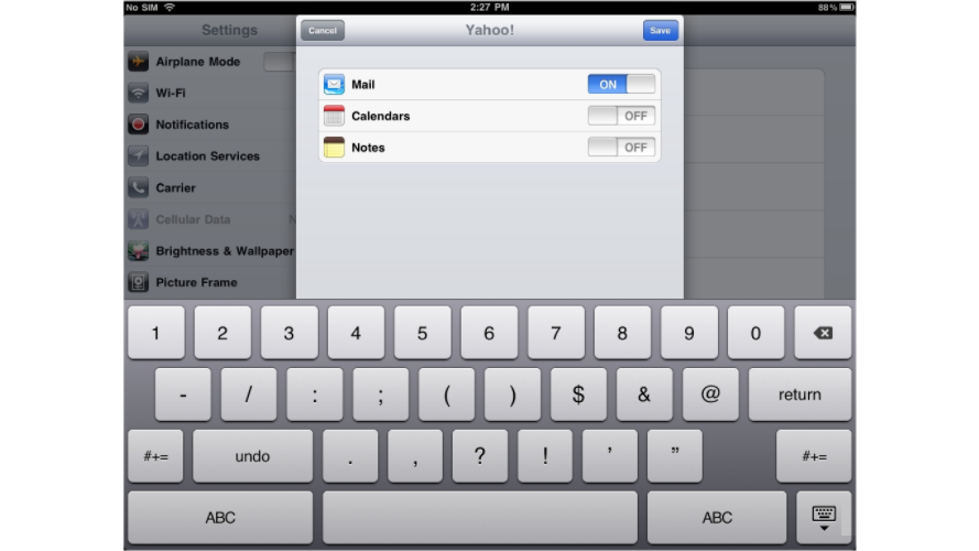 Setup Yahoo Email On iPad - Yahoo Email Account