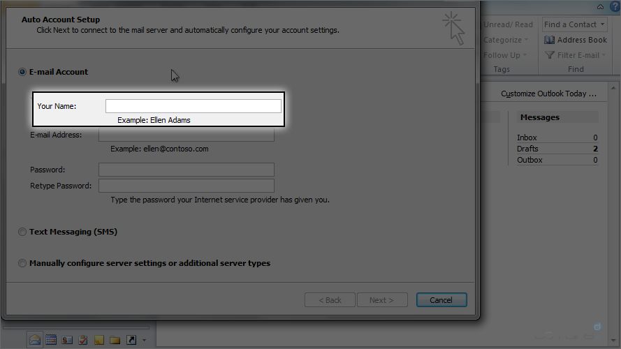 Outlook 2010 - Email Setup