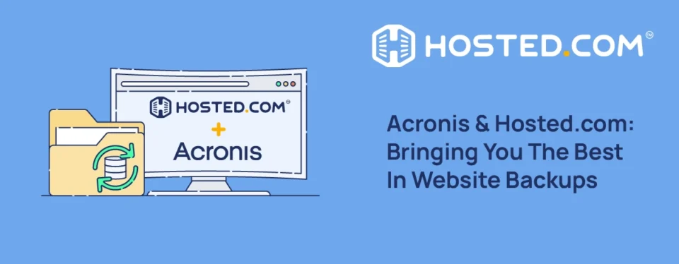 Header Text - Acronis & Hosted.com: Bringing You The Best In Website Backups