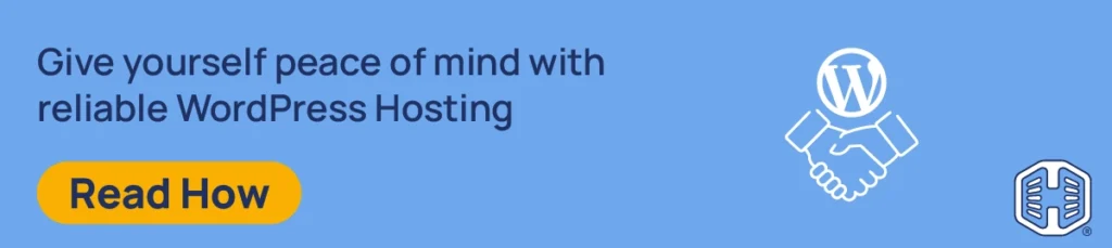 Strip Banner Text - Give yourself peace of mind with reliable WordPress Hosting [Read How]