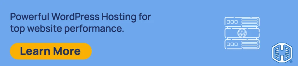 Strip Banner Text - Powerful WordPress Hosting for top website performance. [Learn More]