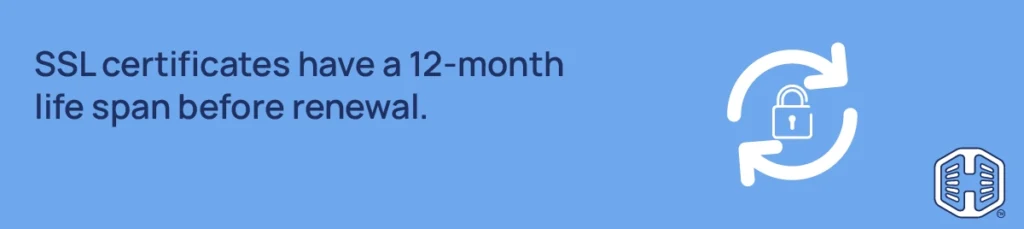 Strip Banner Text -SSL certificates have a 12-month life span before renewal.