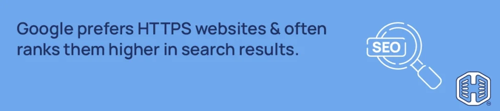 Strip Banner Text - Google prefers HTTPS websites & often ranks them higher in search results.
