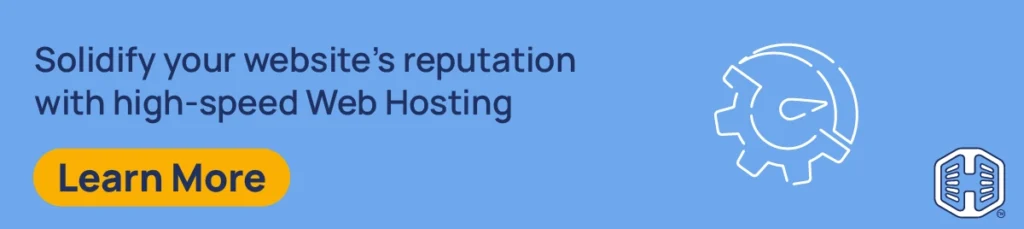 Strip Banner Text - Solidify your website’s reputation with high-speed Web Hosting [Learn More]