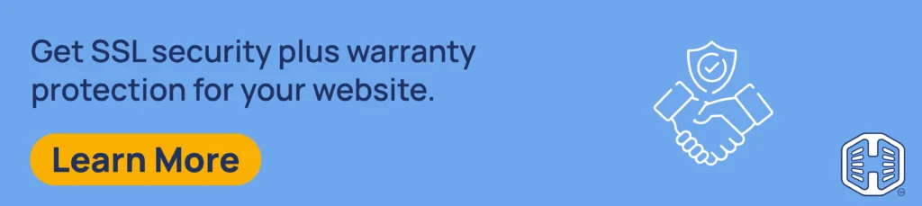 Strip Banner Text - Get SSL security plus warranty protection for your website. [Learn More]