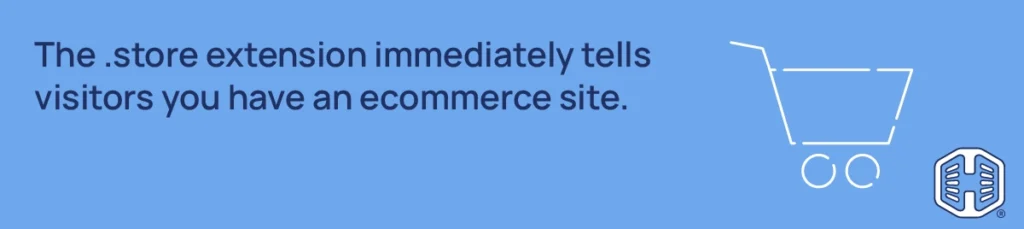 Strip Banner Text - The .store extension immediately tells visitors you have an ecommerce site