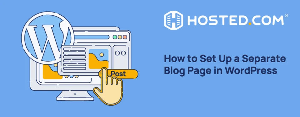 Header Text - How to Set Up a Separate Blog Page in WordPress