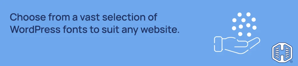 Strip Banner Text - Choose from a vast selection of WordPress fonts to suit any website.